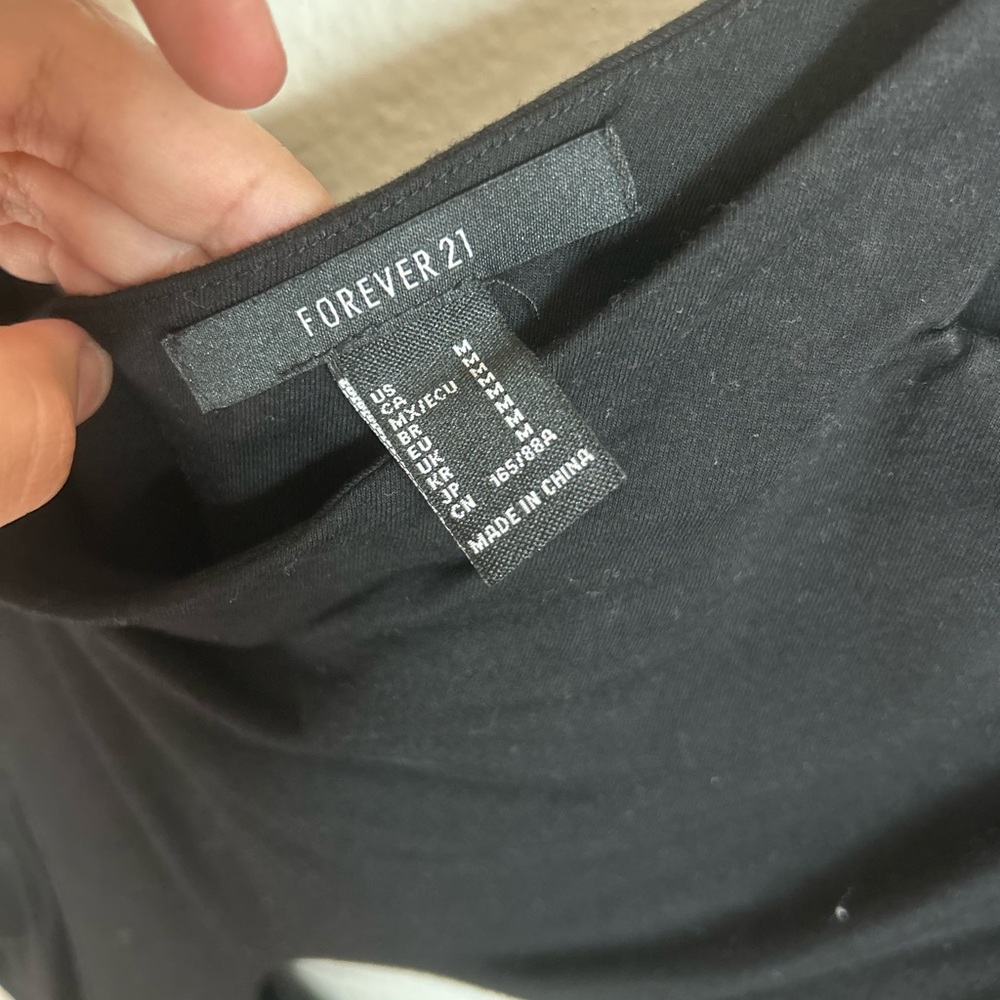 Forever 21 Black Cutout Bodysuit - Picture 4 of 5